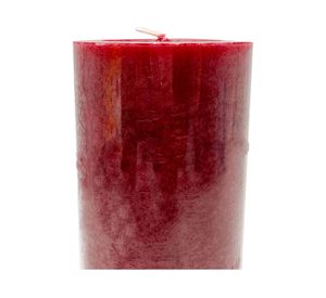 Vela Pilar mottle rojo 15x6.8 cm