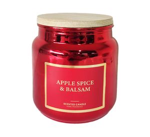 Vela tapa madera rojo 9.5 cm