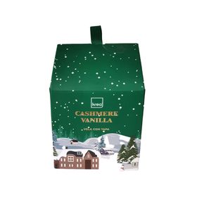 Vela con caja verde/blanco