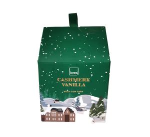 Vela con caja verde/blanco