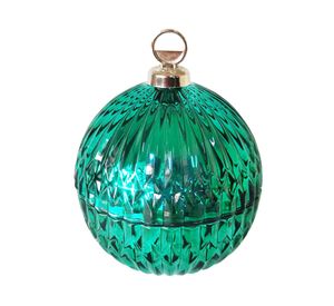 Vela esfera verde 8 cm