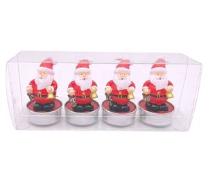 Vela T-light Santa 4 piezas