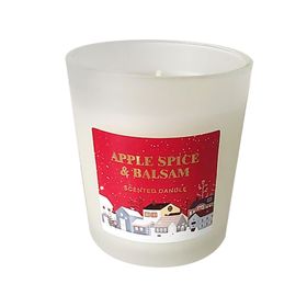 Vela con caja rojo/blanco