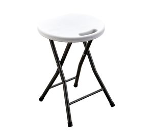 Banquito plegable blanco