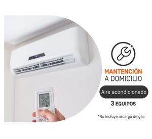 Mantención de 3 equipos de Aire Acondicionado