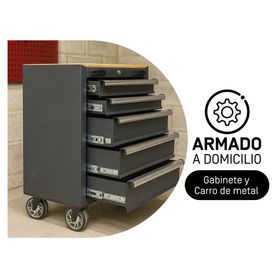 Armado de gabinete y carro de metal