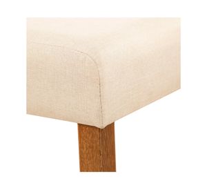 Comedor 6 sillas Phoenix beige/café 75.5x90x150 cm