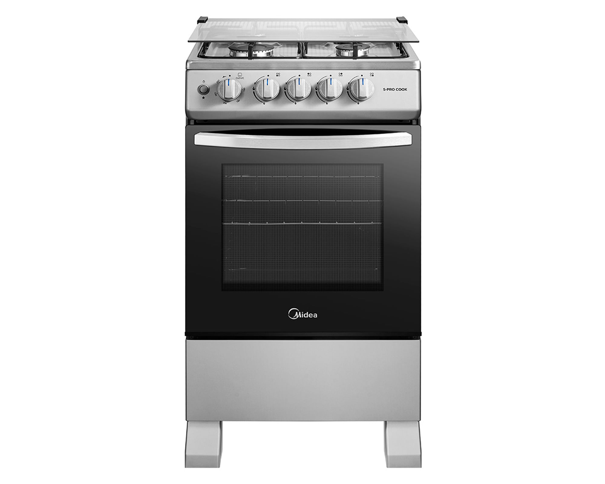 Midea Cocina MFO-MG20TCSSL 4 quemadores gas licuado/natural