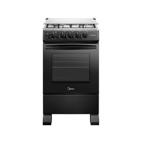 Cocina MFO-MG20TCSSLBK 4 quemadores gas licuado/natural negro