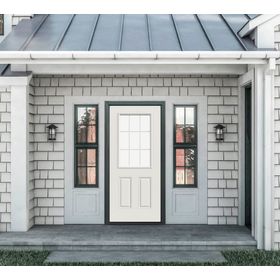 Puerta 70x200 cm Medio cuerpo 9 luces blanco