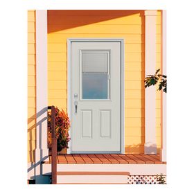 Puerta 70x200 cm Medio cuerpo con persiana blanco