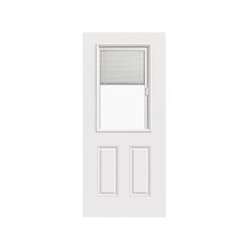 Puerta 70x200 cm Medio cuerpo con persiana blanco
