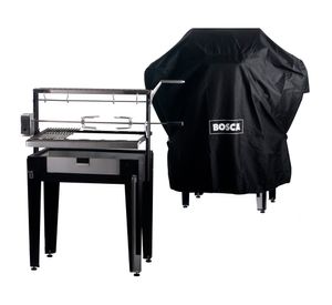 Pack parrilla a carbón Maiten negro/inox + funda + spiedo