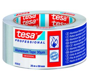 Cinta Aluminium tape universal 25 mt x 50 mm
