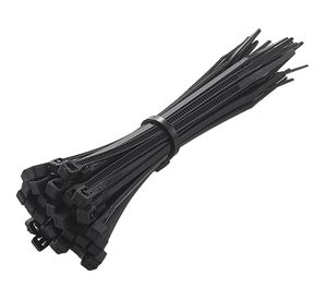 Amarra cable negro 2.5x100 mm 25 unidades