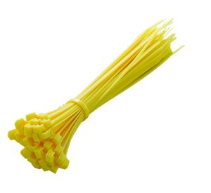 Amarra amarillo 4.8x200 mm 100 unidades