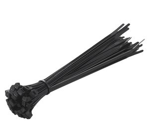 Amarra negro 4.8x200 mm 100 unidades