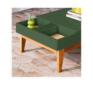 Mesa de centro rectangular Vitta verde freijo