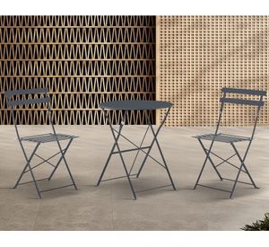 Set conversación plegable 2 personas Melody grafito