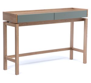 Arrimo rectangular Barcelona 80x120x35 cm verde/roble