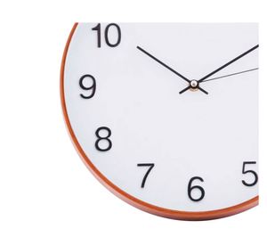 Reloj 30 cm blanco/café Cotidiana