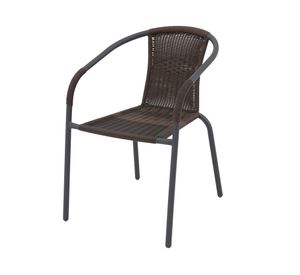 Silla acero/ratán PE