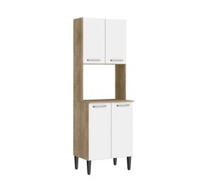 Kit cocina Arizona oak/blanco 4 puertas
