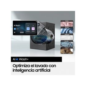 Lavadora WF90F25ADSZS Bespoke AI carga frontal 25 kg gris