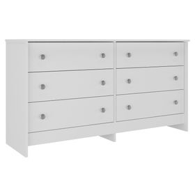 Cómoda Dúplex blanco 6 cajones