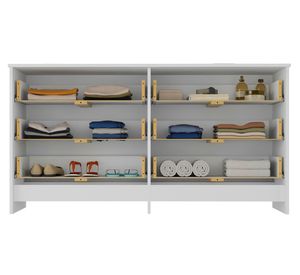 Cómoda Dúplex blanco 6 cajones