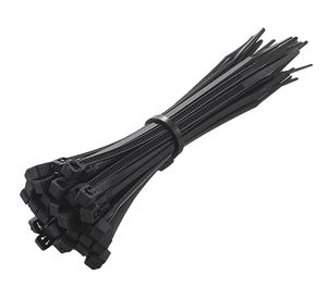 Amarra cable negro 2.5x203 mm 10 unidades