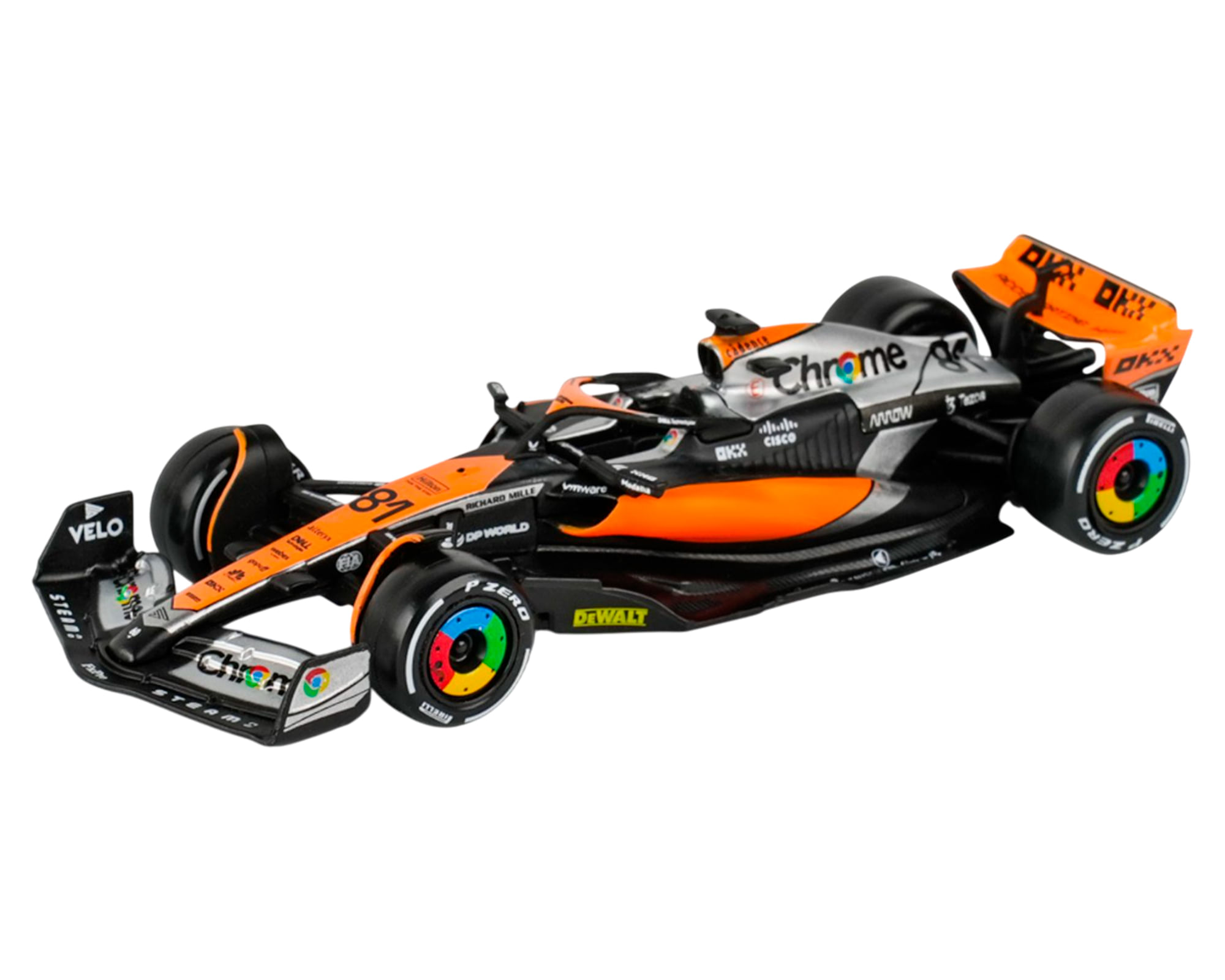 Burago Auto de colección MC Laren 81 naranjo