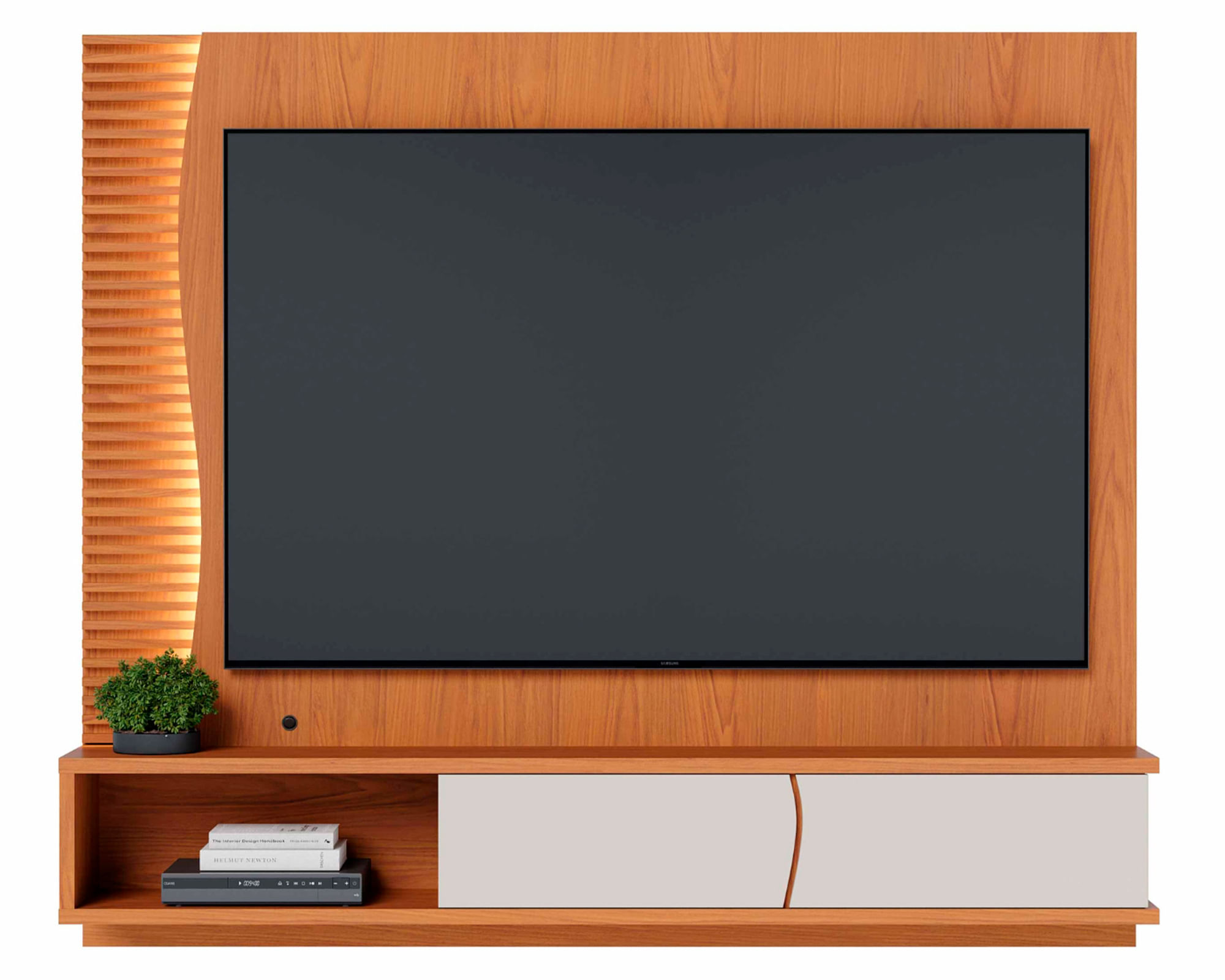 Onessta Home TV aéreo 65" Egeu freijo/off white