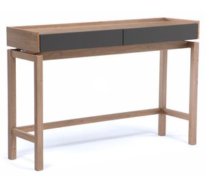 Arrimo rectangular Barcelona grafito/roble