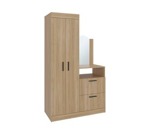 Clóset cómoda 3 puertas 1 cajón Praga fresno europeo 179x103x48.3 cm