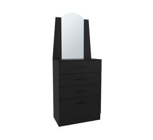 Cómoda Praga wengue 3 cajones 1 puerta