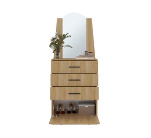 Cómoda Praga fresno europeo 3 cajones 1 puerta