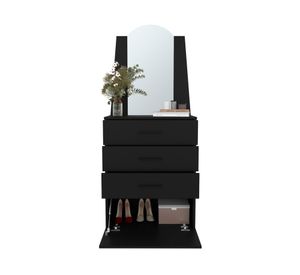 Cómoda Praga wengue 3 cajones 1 puerta