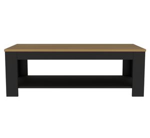 Mesa centro Cecil 41.5x120x60 cm fresno/wengue