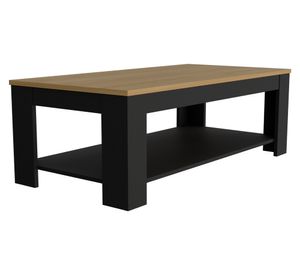 Mesa centro Cecil 41.5x120x60 cm fresno/wengue