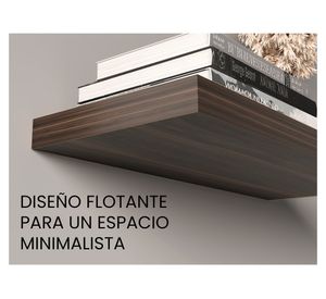 Repisa flotante Wall habano 3.8x80x25 cm