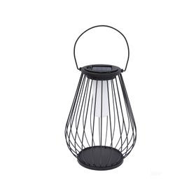 Lámpara solar exterior M negro