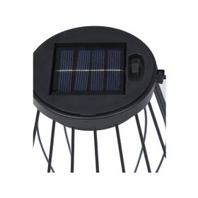 Lámpara solar exterior M negro