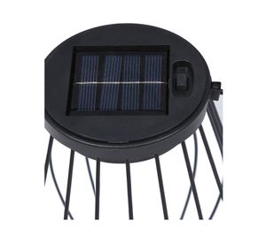 Lámpara solar exterior M negro