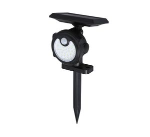 Estaca solar LED negro