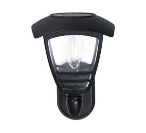 Farol pared solar negro