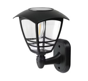 Farol pared solar negro