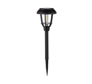 Estaca solar LED negro detalle