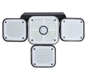 Proyector solar LED negro