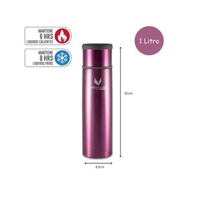 Termo para agua Everynight morado 1 lt